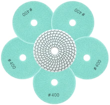 Diamant Polijstpads - Schuurschijven Nat - Steen Bewerken - Set van 6 Stuks - 100 mm Diameter