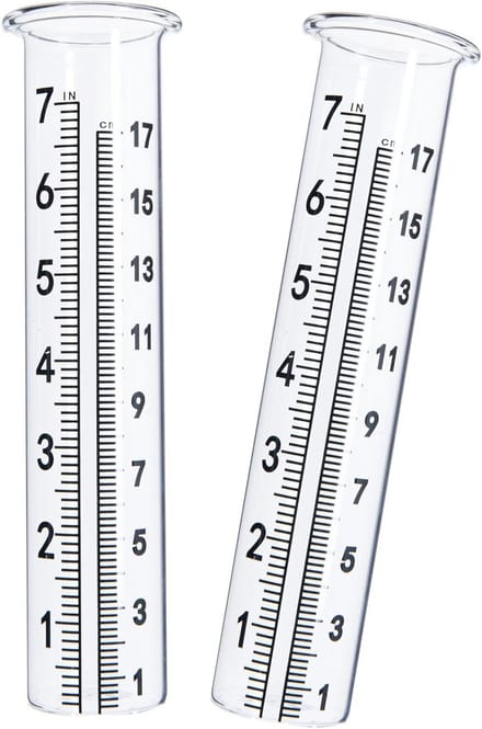 Regenmeter Glas Reserve Buis voor Tuin Gebruik 7 Inch Capaciteit