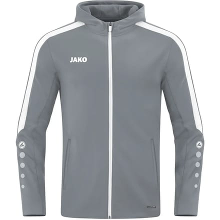 Jako Power Jas Met Kap Dames - Steengrijs | Maat: 34