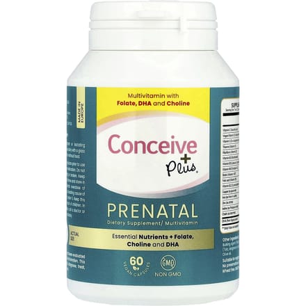 Conceive Plus, Prénatal, 60 Capsules Végétales