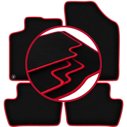 CARLUX-RED automatten voor: DS. 4 Crossback-hatchback (2015-2018)