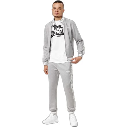 Lonsdale Trainingspak Ashwell Grijs - Maat: S