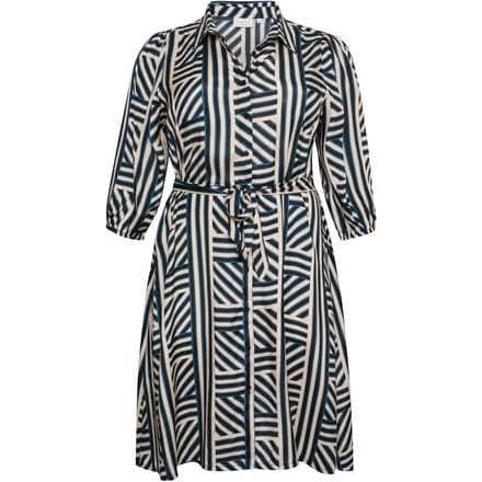 Jurk met opdruk voor vrouwen KAFFE Curve Fia Shantoon