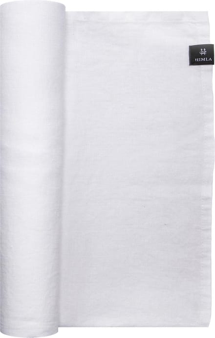 Himla Sunshine tafelloper linnen - white