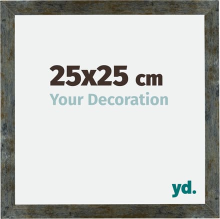 Your Decoration - Fotolijst 25x25 cm - MDF - Blauw Goud Gemeleerd - Mura