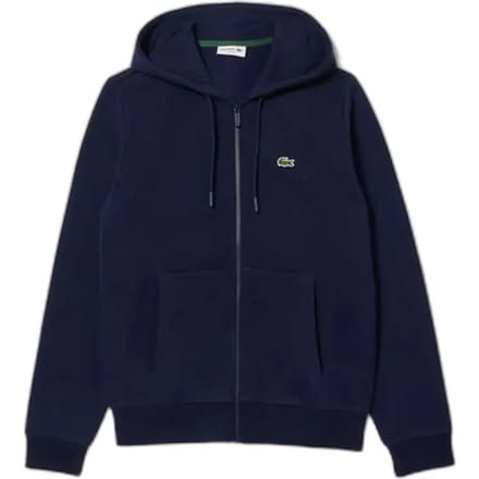 Lacoste heren hoodie sweatsvest - met rits - navy blauw