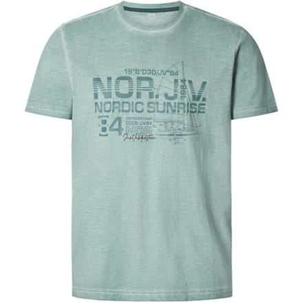 Jan Vanderstorm herren T-Shirt - 56/58 - groen - Plus Size