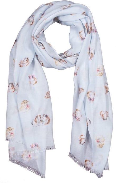 Wrendale Sjaal - 'Lettuce be Friends' guinea pig & hamster scarf
