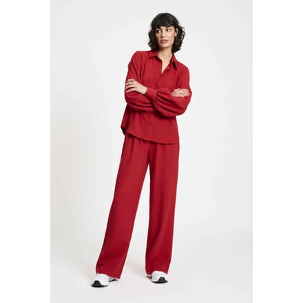POM Amsterdam Blouse - Chili Red Taglia: 42 | Maglie a manica lunga Outlet | Donna | Rosso