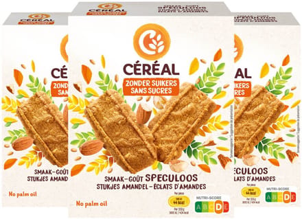 Céréal Speculoos met Stukjes Amandel - 3 x 110 gr - Voordeelverpakking