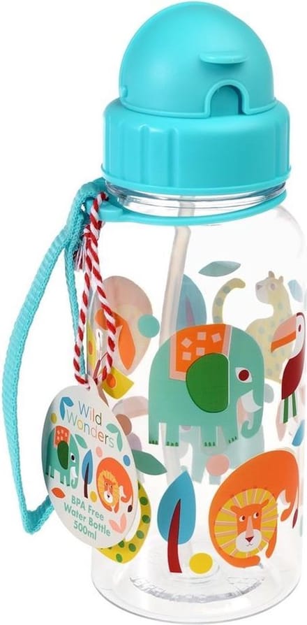 Wild wonders drinkfles met rietje - Rex London