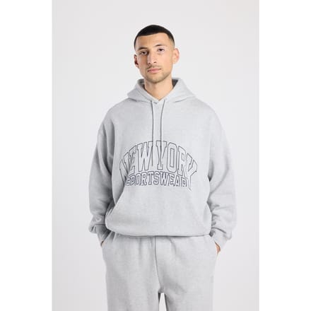 America Today Skip Hood Light Grey Melange Maat: S | Sweaters Outlet | Heren | Grijs