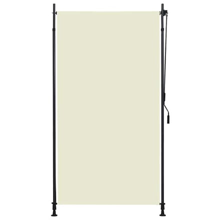 vidaXL - Rolgordijn - voor - buiten - 120x270 - cm - crème