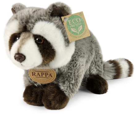 Rappa Eco Friendly Serie - Pluchen Wasbeer - 22 cm - Grijs