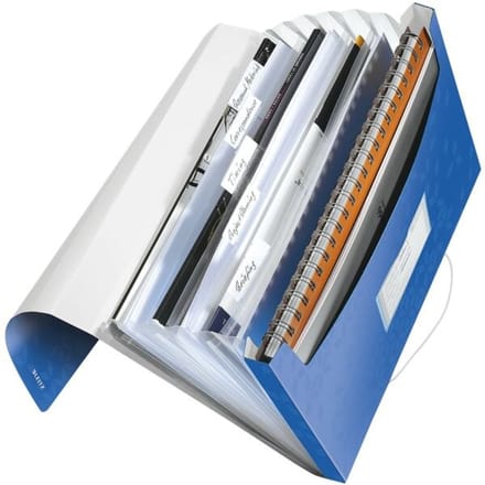 Leitz WOW Projectmap PP - met 6 Vakken - Blauw