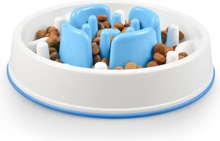 Duvo+ Slow down feeder Blauw 28,5x28,5x7cm