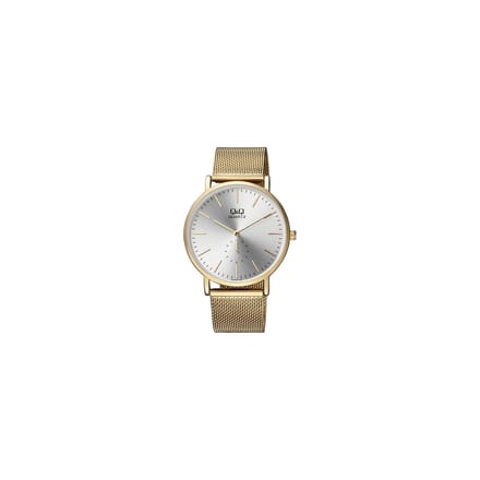 Q&Q horloge met goudkleurige mesh band
