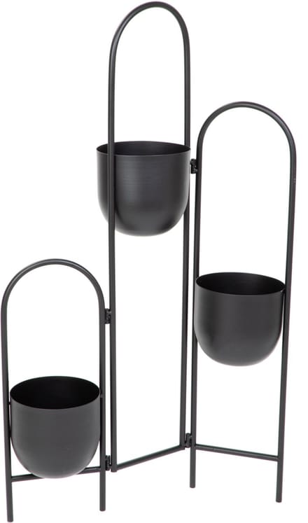 HOMLA - Flower trunk - Metal black - 49x14x80 cm
