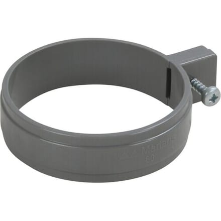 BIS®  - Bis 130 - ééndelige pijpbeugel - PVC - grijs - 80 mm
