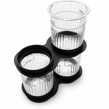 Container Stacker Organizer Geschikt voor Ninja CREAMi Bekers – Stapelbaar Opslagsysteem – 2-Delig – Zwart