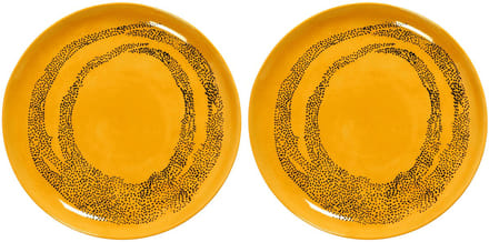 Serax - Ottolenghi Feast - Bord M - Geel/Zwart - 22 Ø - 2 stuks