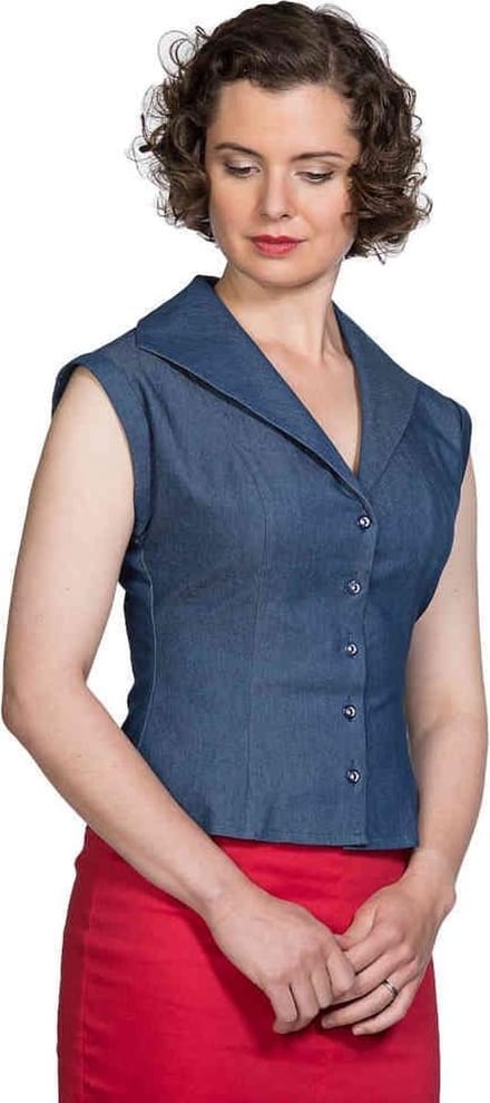 Dancing Days - SWEET SAIL Blouse - L - Blauw