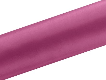 PartyDeco - Satijn op rol Fuchsia (9 mtr)