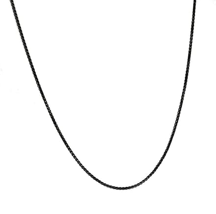 Orphelia Long Chain Black Sterling Zilver 925 Zk-2727/3