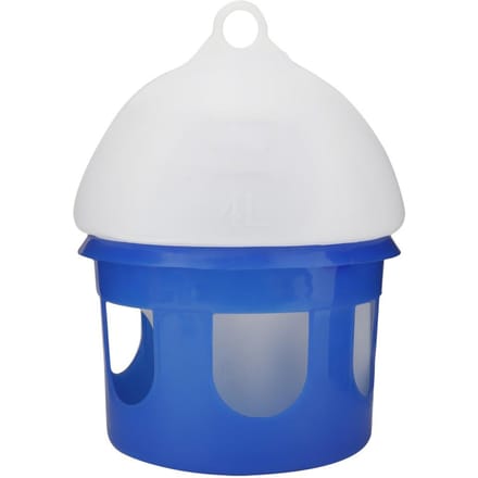 Automatische voederbak voor duiven met grote capaciteit, waterdispenser 4L white