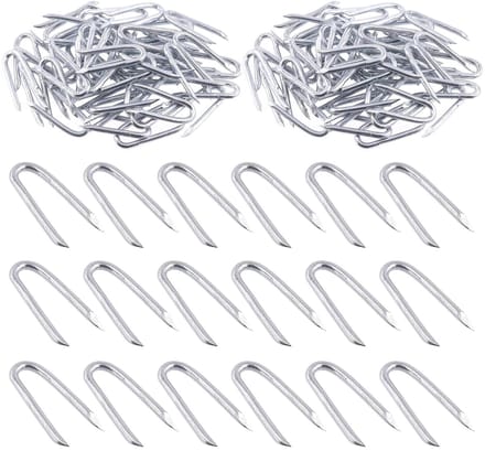 200 Stuks 3/2 " - 0.16 " × 1.57" Staaldraad Hek Nietjes voor Omheiningen