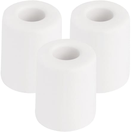Benson Deurbuffers / deurstoppers rubbers - 3x - wit -35 x 30 mm - met schroefbevestiging