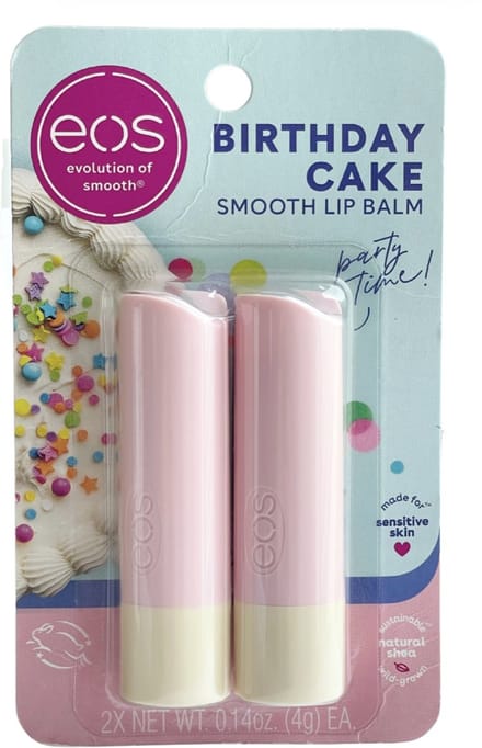 eos - Natural Shea Lip Balm- Birthday Cake