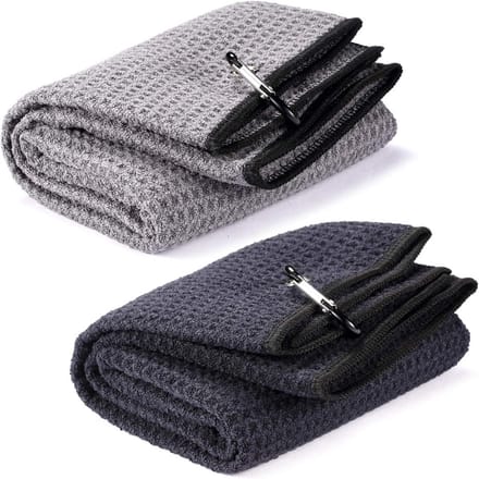 Tri-fold Microfiber Golfhanddoeken (2 Pack)