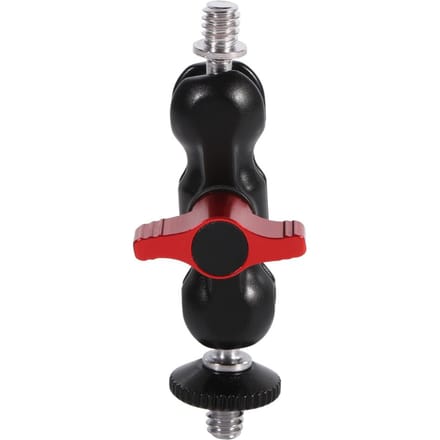 Adaptateur de Montage sur Bras Multifonction Double Rotule avec Monture Griffe et Vis 1/4 Pouce Pour DSLR black