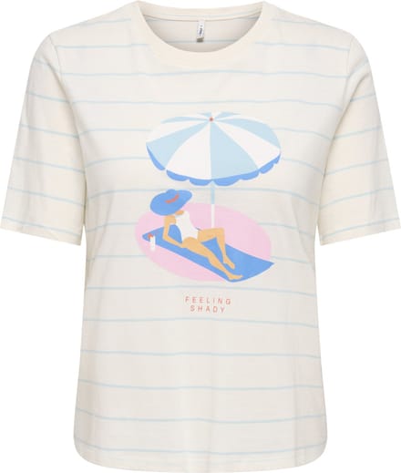 ONLY - ONLBONE NEW S/S O-NECK TOP BOX JRS Dames T-shirt