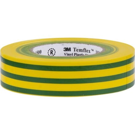 3M Temflex isolatietape Groen/geel 19mmx20m