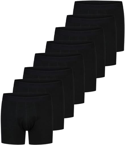 Only & Sons Heren Boxershorts ONSSCOTT 8 PACK Zwart S Ondergoed met Elastische Softband