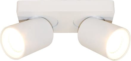 Megano Opbouwspot 2 lichts wit / zwart - Modern - Artdelight