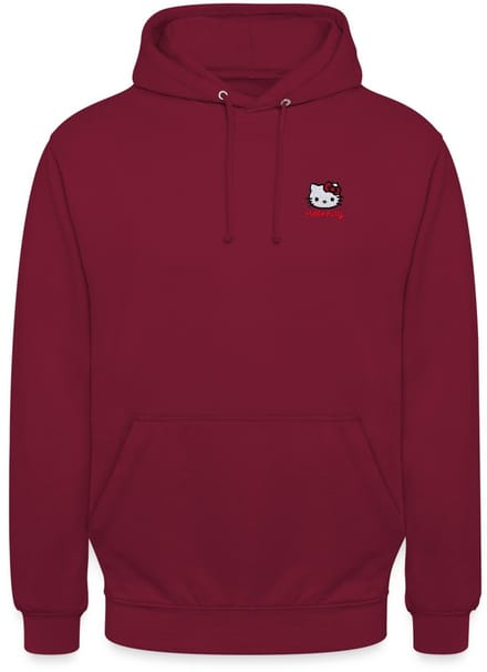 Hello Kitty Geborduurd Portret Hoodie Unisex