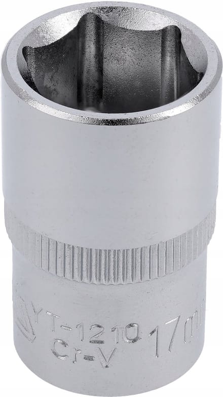 Getagde Doplagssleutel 17mm 1/2" Zeskant Kort