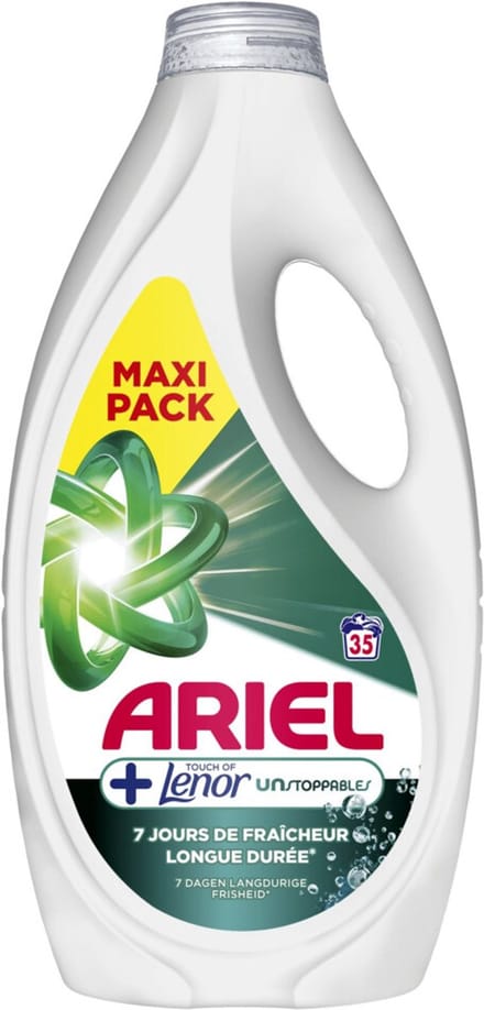 Ariel Vloeibaar Wasmiddel Lenor Unstoppables 35 Wasbeurten 1575 ml