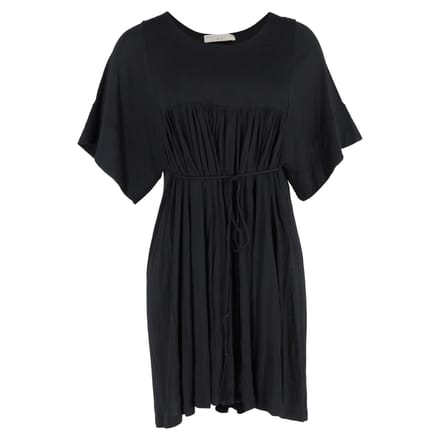 Stella McCartney mini-jurk met strikceintuur in de taille van zwart katoen