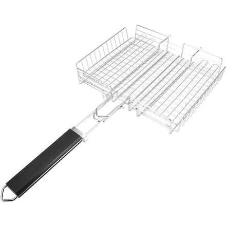 BBQ Net Vierkant Gegrilde Vis Kip Net Klem Handheld Grill Gaas Draadklem white