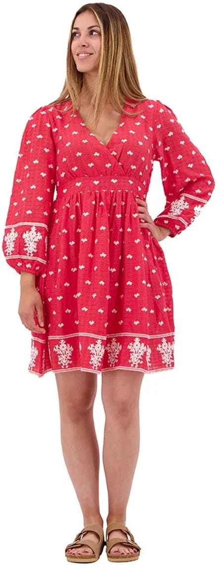 Pepe Jeans Batia Lang Mouw Jurk Rood XS Vrouw