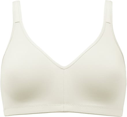 Naturana soft BH zonder beugels met elastische cups maat 90 B/C/D champagne