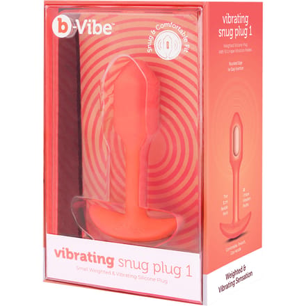 B-Vibe - Vibrerende Snug Plug 1 (S) Oranje