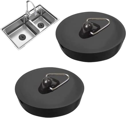 2 Stuks Universele Rubberen Zogotstopper voor Badkamer en Keuken