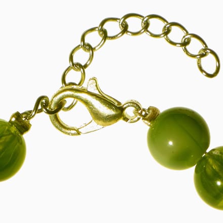 Armband - groene nature like kralen met sterbedeltje
