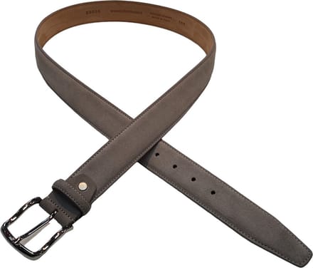 Schins Lorenzo Suede Heren Riem - Grijs - 120cm
