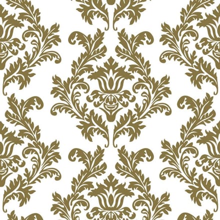 Maki - Lunch servetten - White & gold Wallpaper